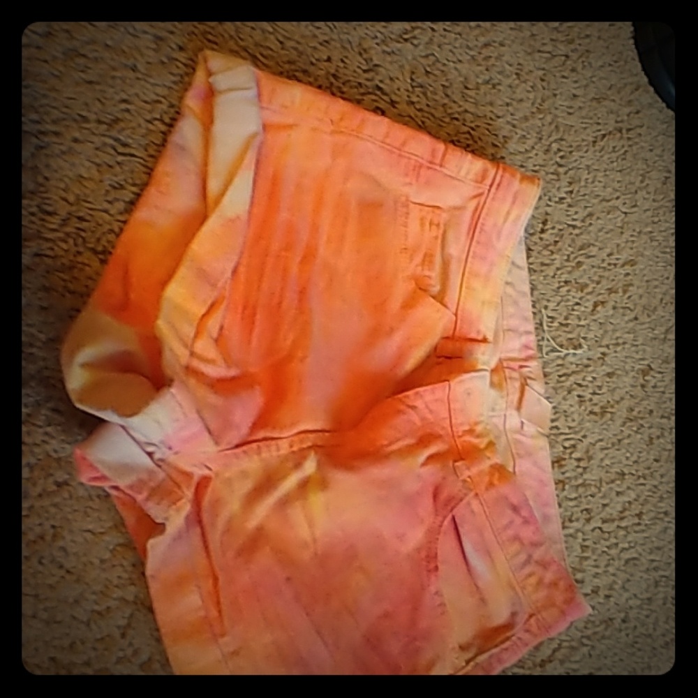 Shorts tiedied